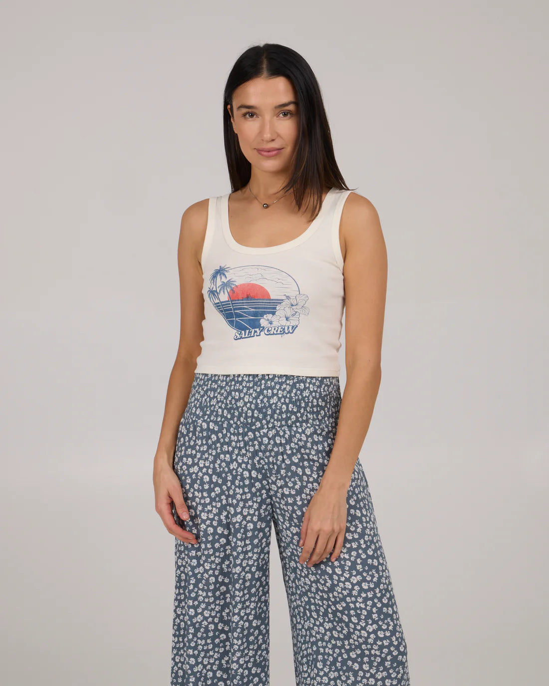 Salty Crew Beach Scene Tank