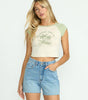 Billabong Women's Paradise Short Sleeve Raglan Tee