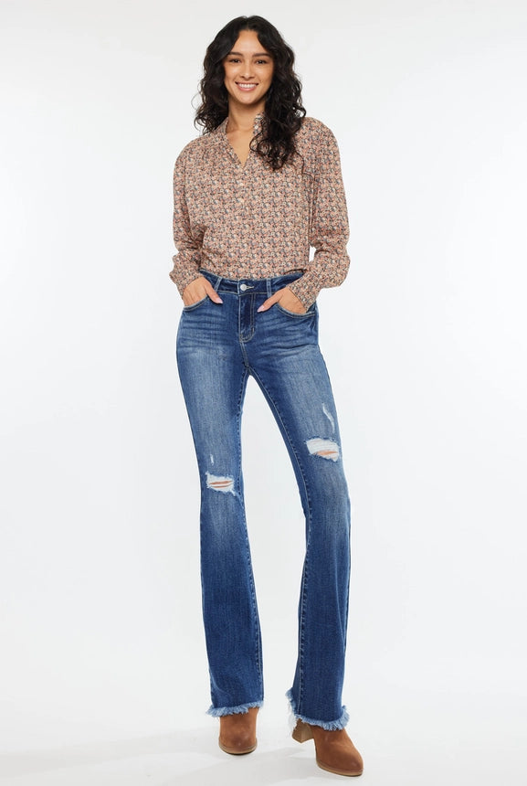 Kancan Low Rise Baby Bootcut Jeans