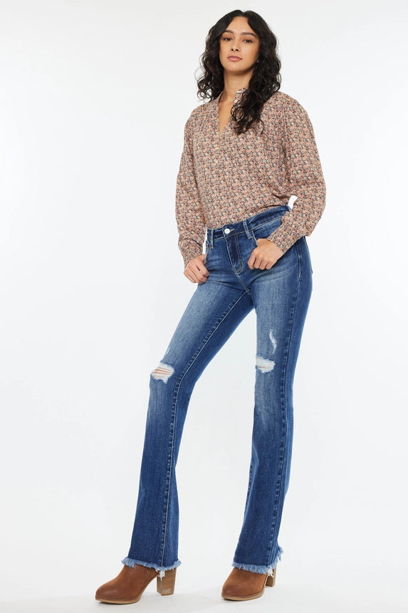 Kancan Low Rise Baby Bootcut Jeans