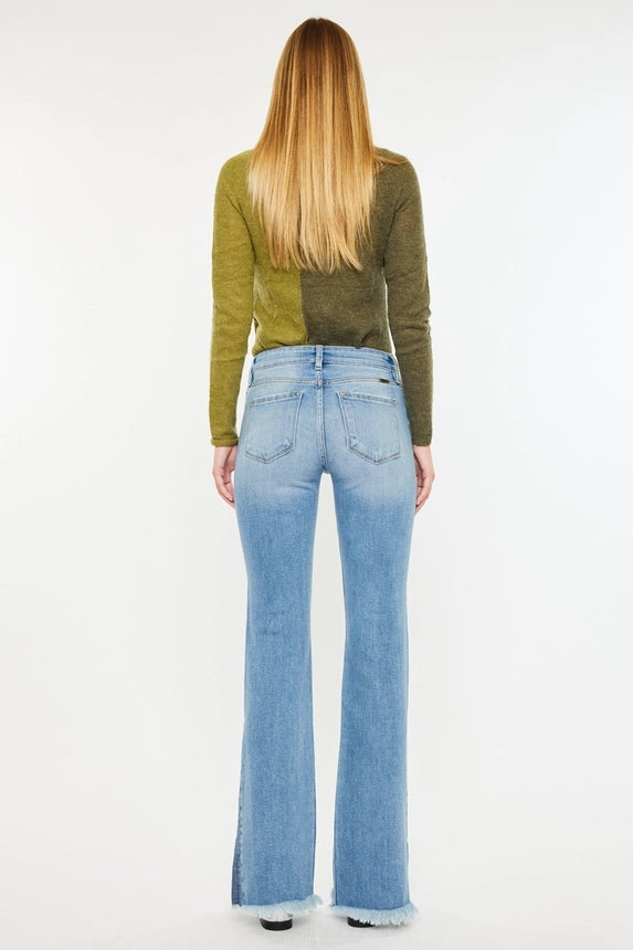 Kancan Two Tone Mid Rise Bootcut