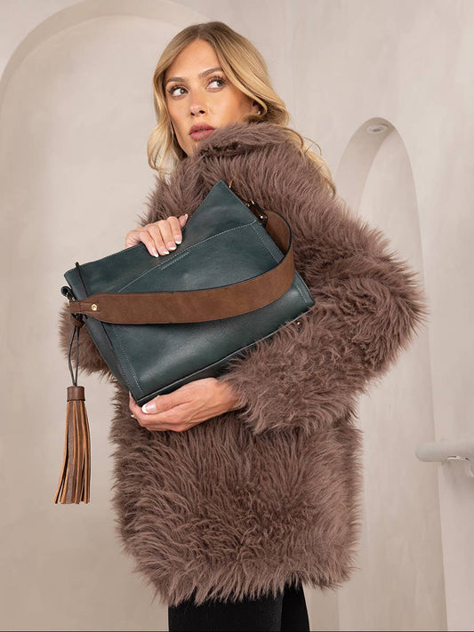Jen & Co. Lyla 2-in-1 Bucket Bag w/ Guitar Strap