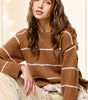 Loose Fit Stripe Crewneck Sweater