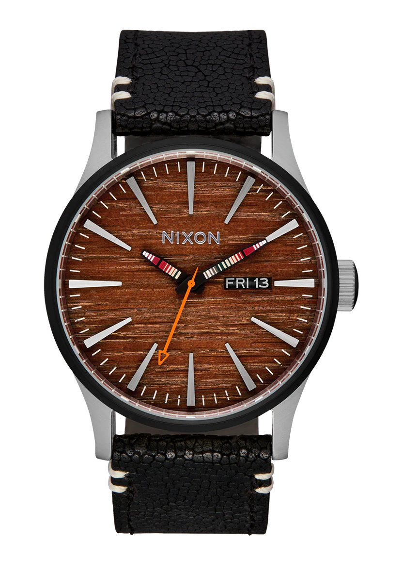 Nixon Sentry Leather Watch