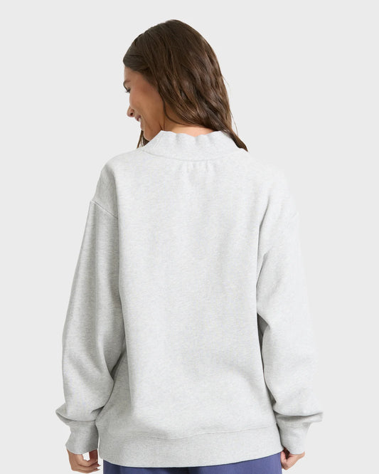 Billabong Women's Koa Mock Neck Fleece Sweatshirt