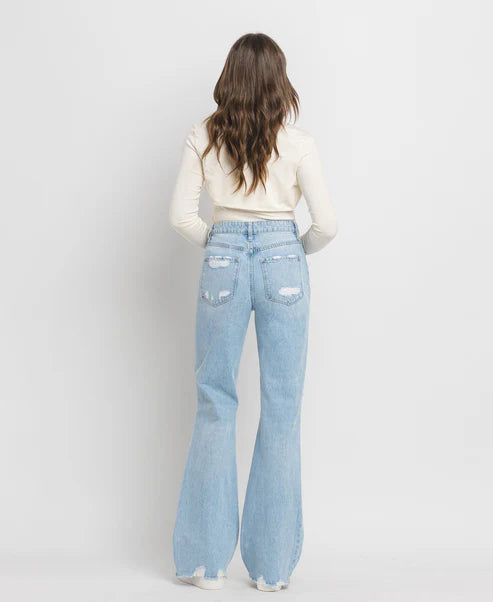 Hotter Than That - Super High Rise 90's Vintage Flare Jeans