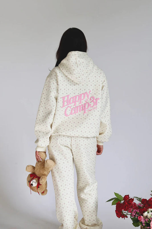 Happy Camp3r Women's Vintage Flower Hoodie