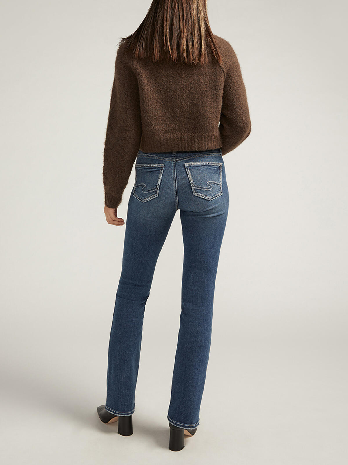 Silver Suki Mid Rise Slim Bootcut Jeans