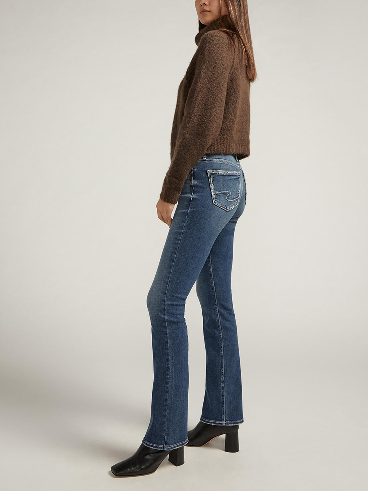 Silver Suki Mid Rise Slim Bootcut Jeans