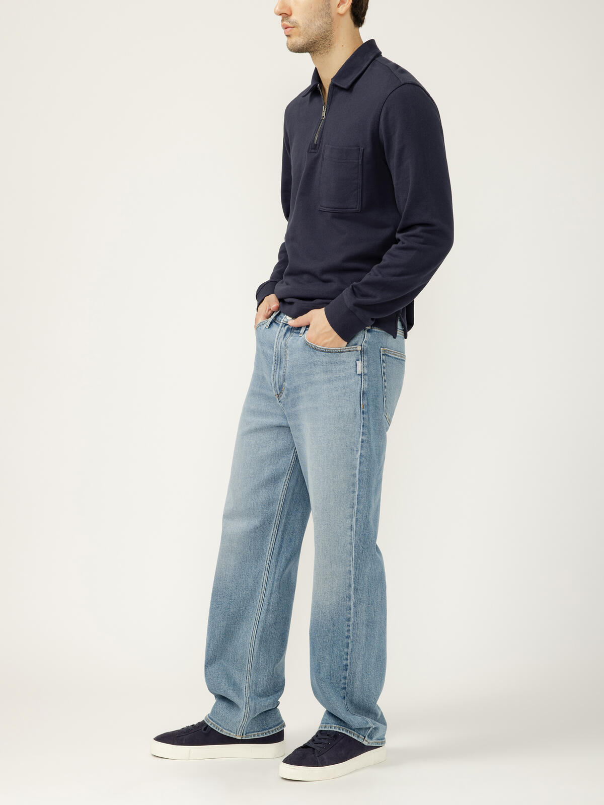 Silver Big Guy Baggy Jeans