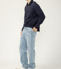 Silver Relaxed Straight Jeans
