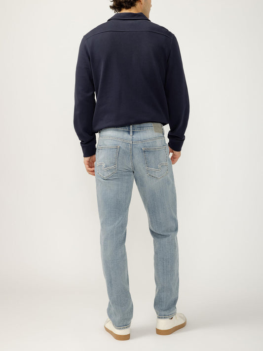 Silver Men's Eddie Relaxed Fit Slim Straight Leg Jeans
