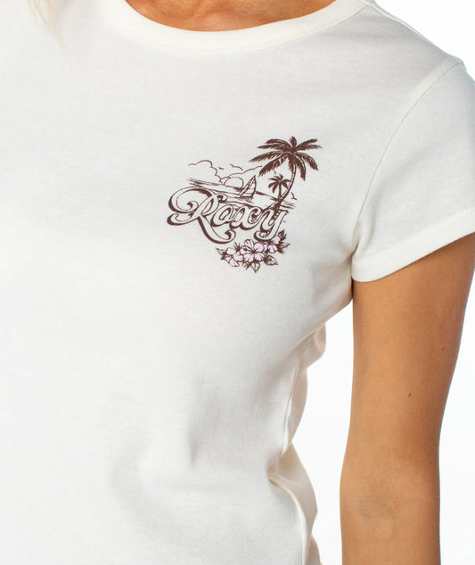 Roxy Women's Kinda Salty 90's Baby Tee