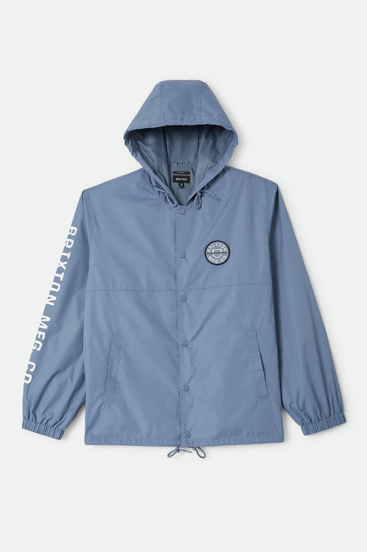 Brixton Men's Hooded Claxton Lightweight Jacket