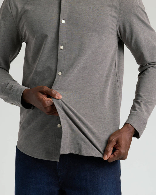 True Classic Men's Oak Classic Stretch Oxford 2.0