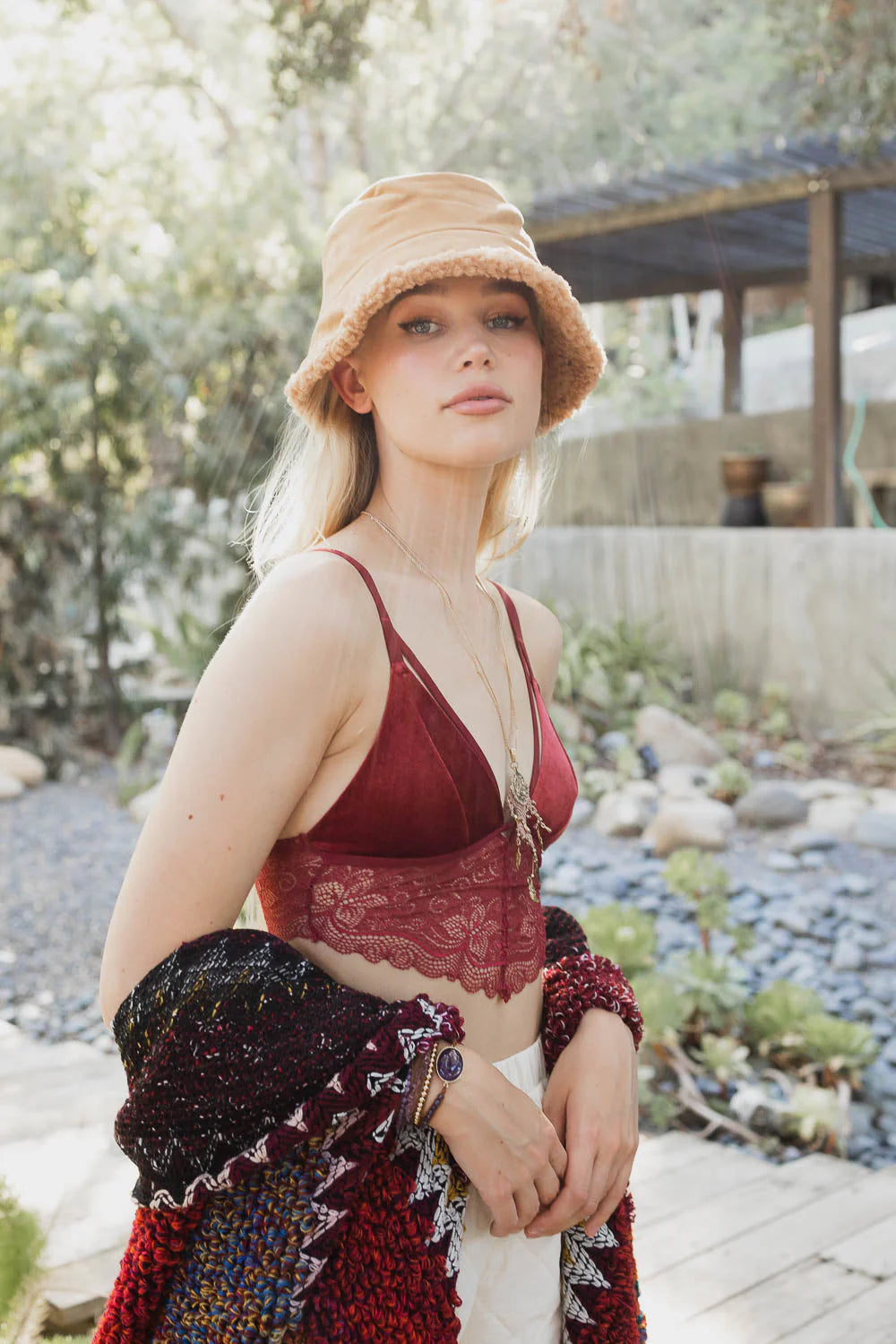 Velvet and Lace Bralette
