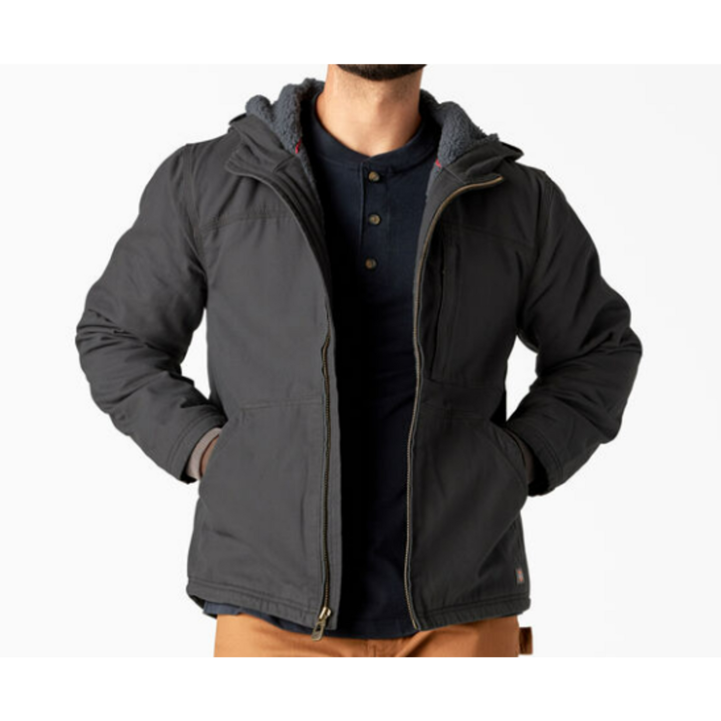 Dickies Men's Duck Canvas High Pile Sherpa Lined Jacket
