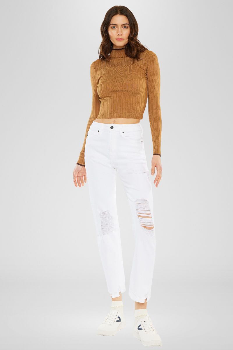 High Rise Slim Straight