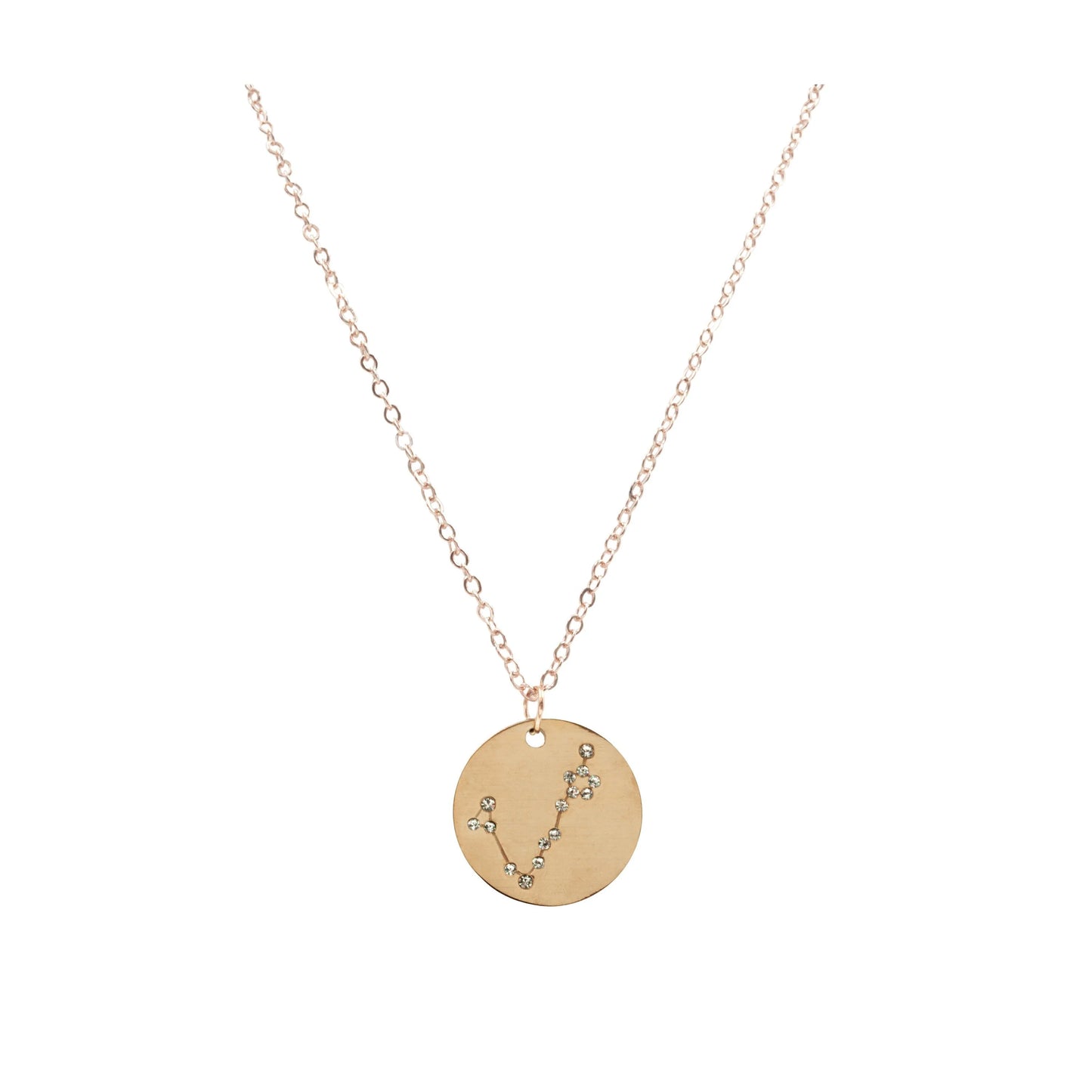 Zodiac Sign Rose Gold Necklace