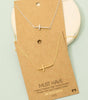Fame Side Cross Pendant Necklace