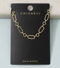 Gold Dipped Paperclip Oval Link Chain Necklace