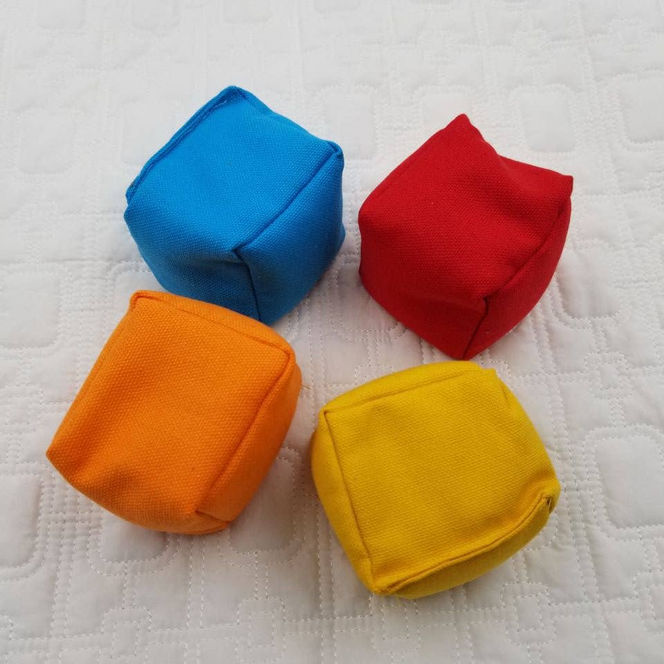 Handmade Canvas Square Sack Ball Kick Toy