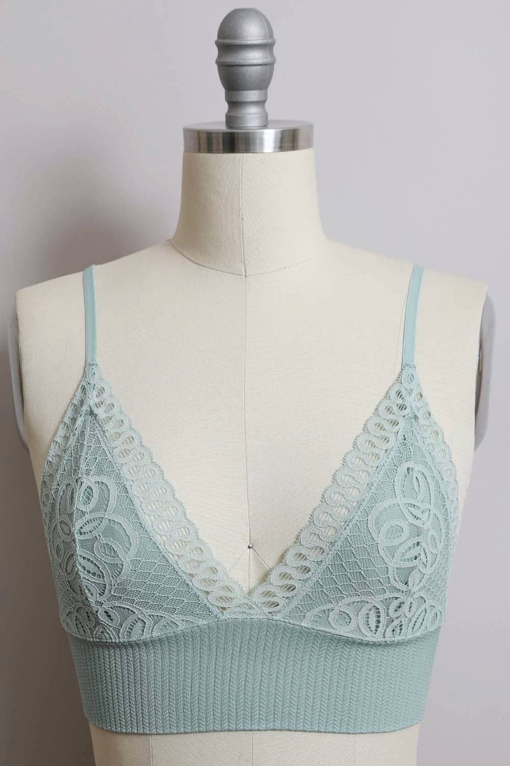 Leto Lace Longline Seamless Bralette - Retro Design