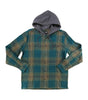 Baja Hooded Long Sleeve Flannel Shirt