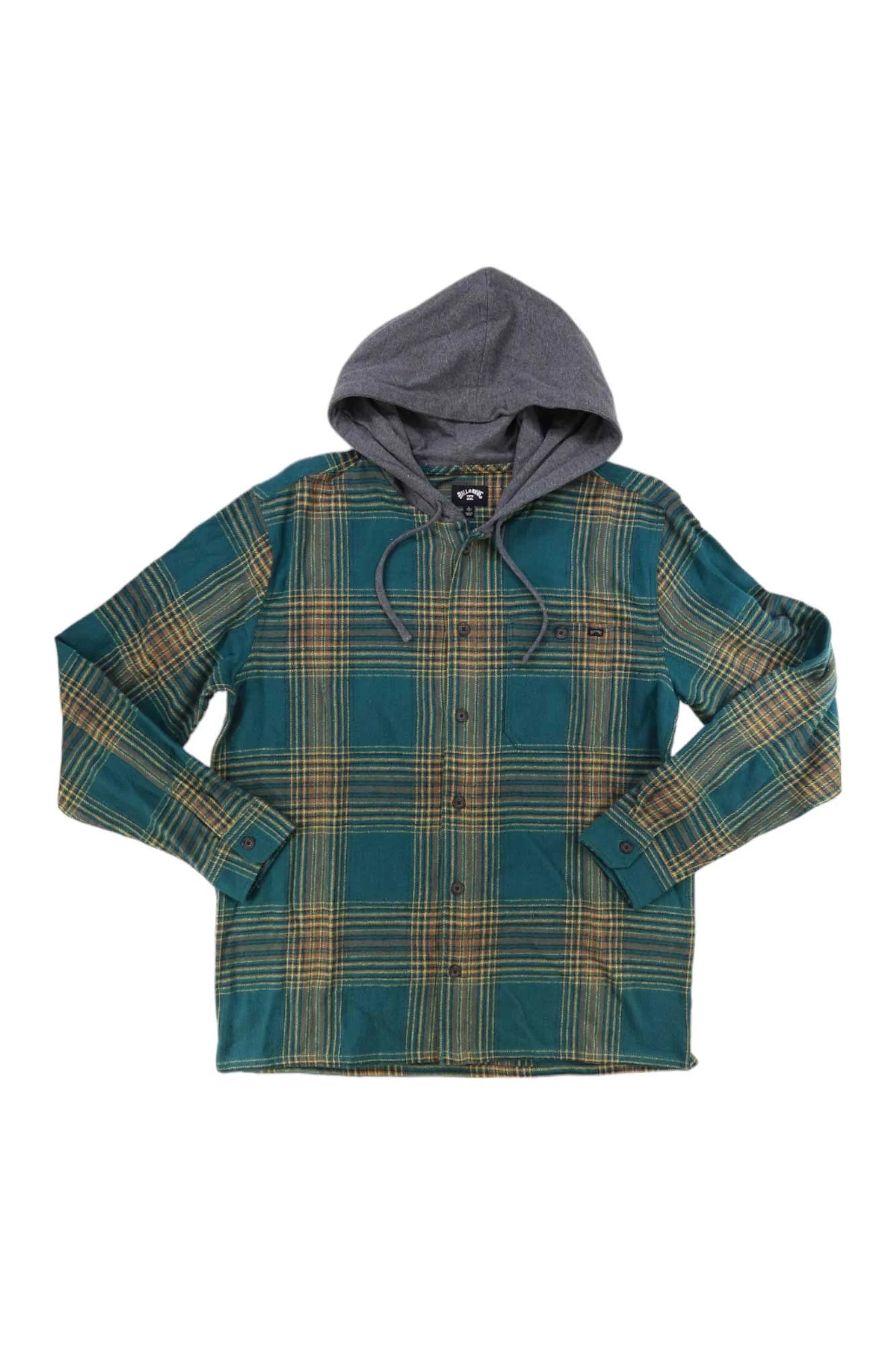 Baja Hooded Long Sleeve Flannel Shirt