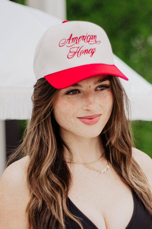 American Honey Wholesale Vintage Two-Toned Hat