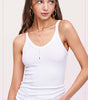 La Miel Women's Basic Cross-back Stretchy Lightweight Sleeveless Top