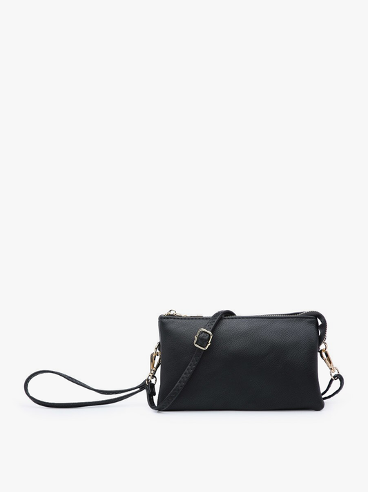 Jen & Co. Riley Monogrammable 3 Compartment Crossbody/Wristlet