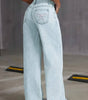 Serenity Collective Women's Bow Wide Leg Jeans