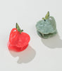 Adorro Red & Green Apple Claw Clip