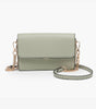 Jen & Co. Lauryn Flapover Crossbody Bag – Chain Strap