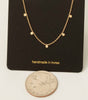 Dainty Mini Disc Station Necklace
