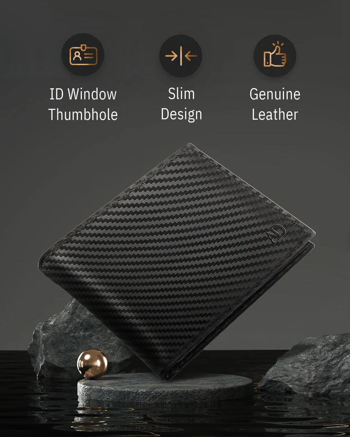 Bifold Wallet With Flip-Up ID Window