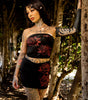 Black Rose Tube Top Crop