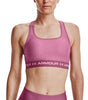 Women's Armour® Mid Crossback Heather Sports Bra
