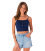 Lotus and Luna Oxford Cruisin Crop Top