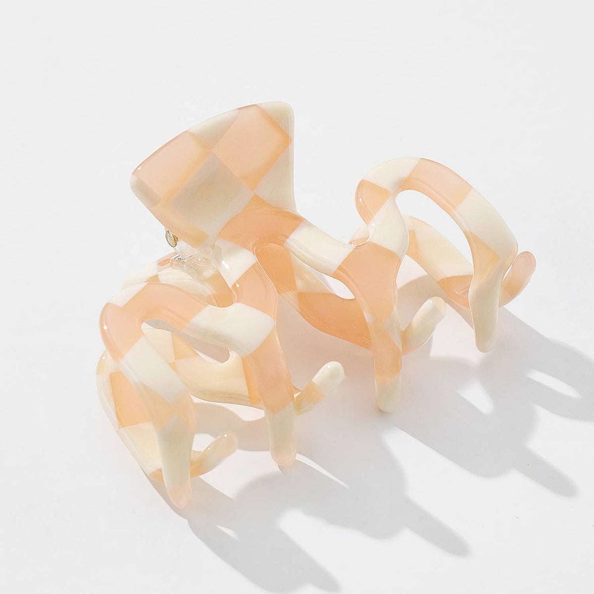 Adorro Pumpkin Checkmate Assorted Claw Clip
