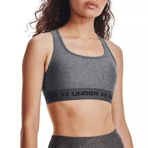 Women's Armour® Mid Crossback Heather Sports Bra