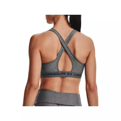 Women's Armour® Mid Crossback Heather Sports Bra