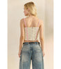 Veveret Flower Lace Corset Cami Top