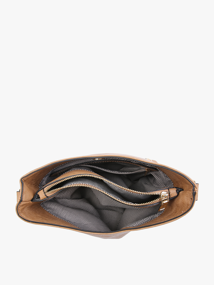 Jen & Co. Emma 3 Compartment Crossbody w/ Snap Closure