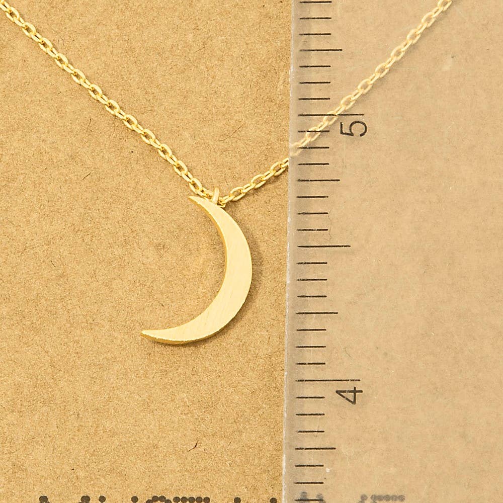 Moon Crescent Pendant Necklace