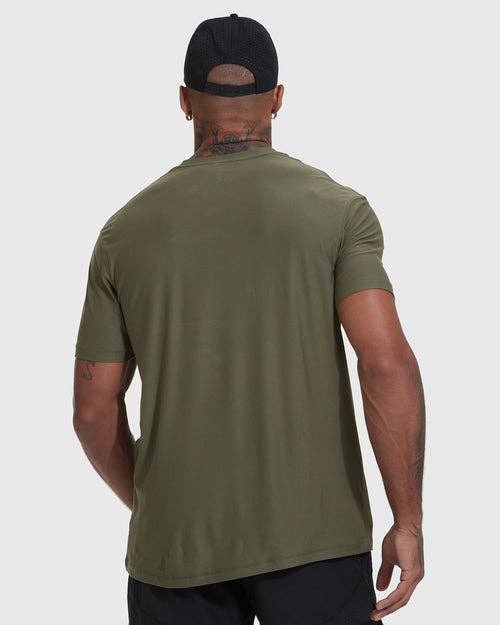 True Classic Men's Short Sleeve T-Shirt | Active | Crew Neck