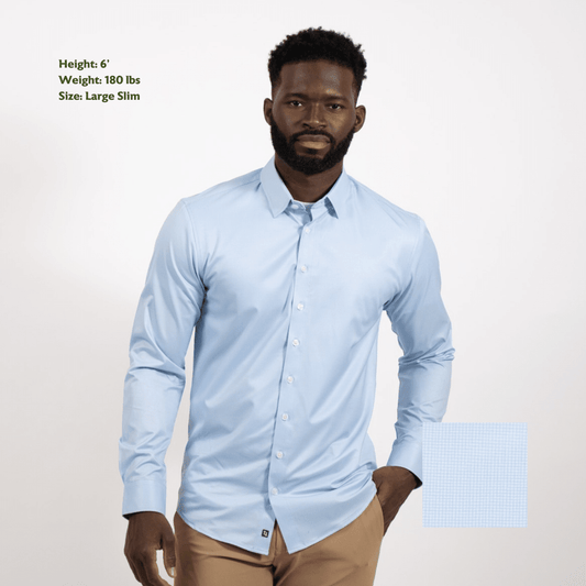 Tough Apparel Men's Hustle Sport Shirt Long Sleeve Slim Fit