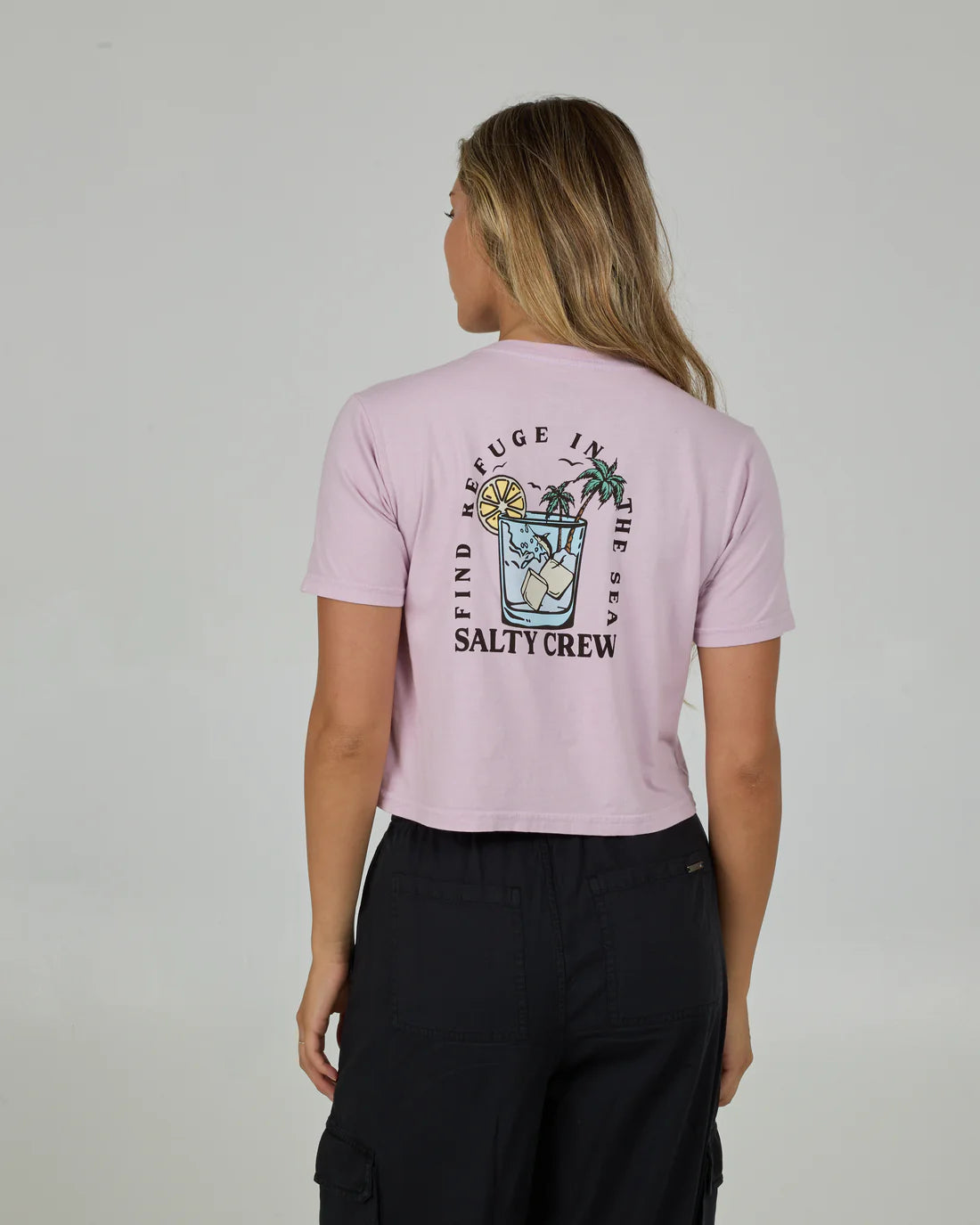 Salty Crew Ocean Spray Crop Tee