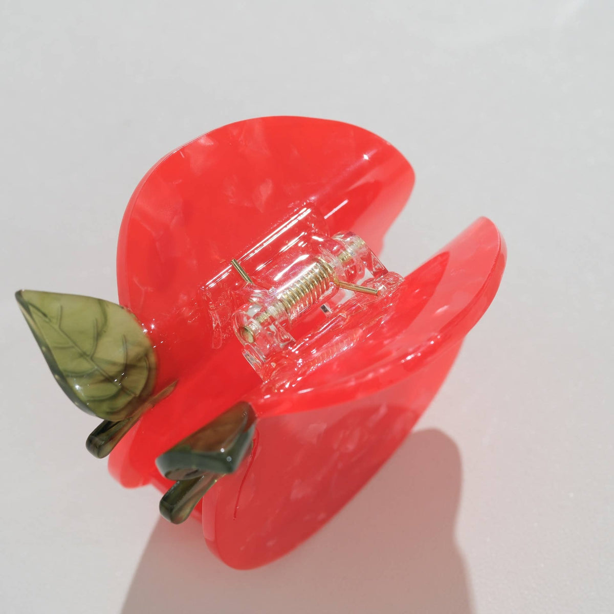 Adorro Red & Green Apple Claw Clip
